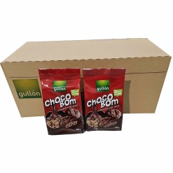 ChocoBom Chocolate con leche caja 12 bolsas de  100 gramos  galletas Gullón 8410376013443