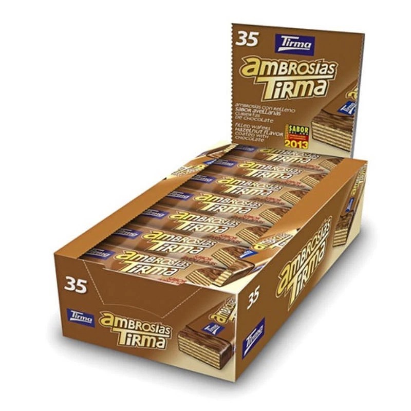 Ambrosia de avellana Tirma caja 35 unidades. 8410085422406