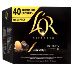 Ristretto L'OR, 40 Cápsulas Maxi Pack compatibles Nespresso