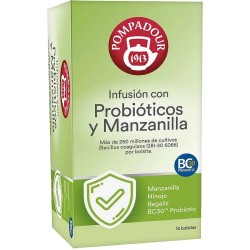 Infusión con Probióticos y Manzanilla de Pompadour 15 bolsitas 8412900710019