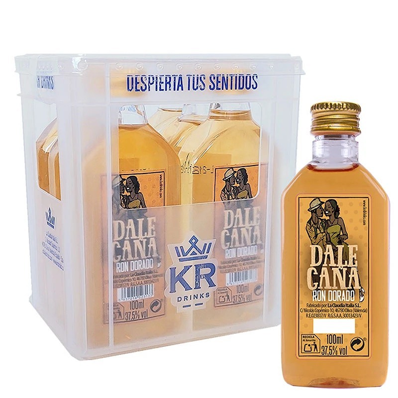 Mini cajón Ron Dorado Dale Caña 8 botellas de 50ml KRDrinks 8437014523294