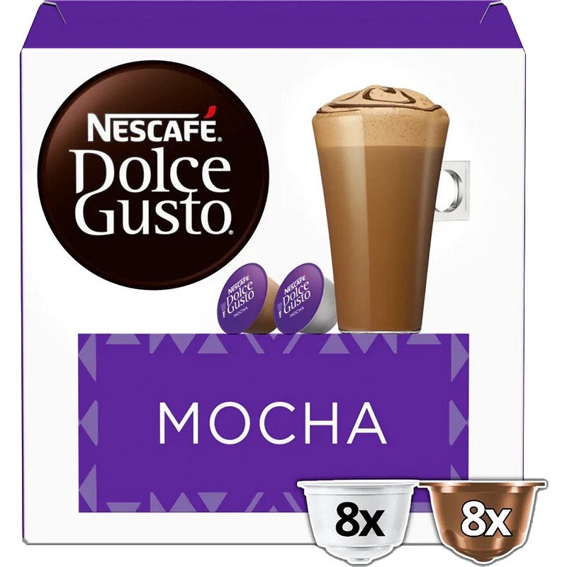 Café Mocha Dolce Gusto 8 + 8 cápsulas. Nuevo Formato 7613032349523