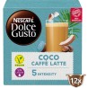Coconut Caffè Latte, café con leche de coco 12 Cápsulas Nescafé Dolce Gusto ideal para VEGANOS 5000243800714