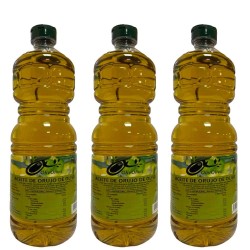 3 botellas de Aceite Olivoliva suave de 1 Litro de Orujo de oliva