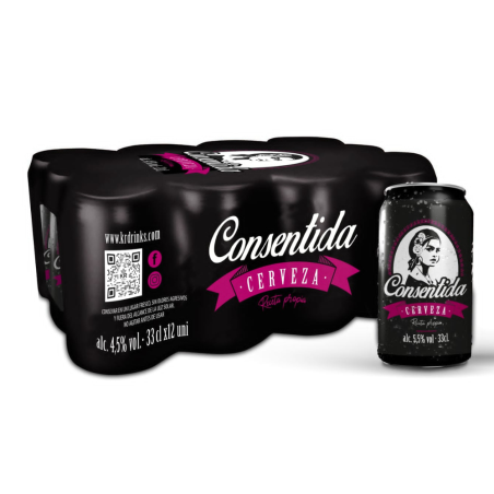 Cerveza La Claudia Consentida Pack de 12 latas de 330ml (3960ml)