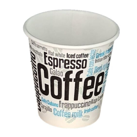 Vasos de Papel para Café Diseño Coffee 110ml - Pack de 50 Unidades