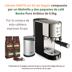Cafetera Pump Espresso Virtuoso+ KRUPS XP444C10 15bar 1350W