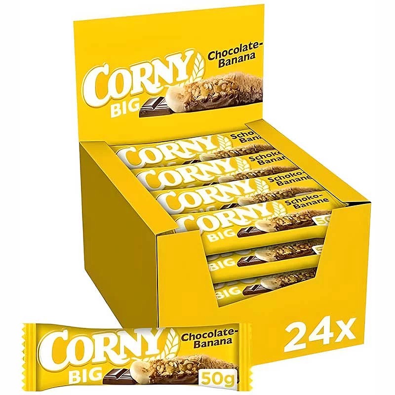 Corny Big Chocolate-Banana caja 24 unidades de 50 gr 4011800