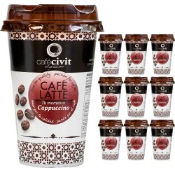 Café Latte Cappuccino Civit 10 unidades de 225ml para llevar