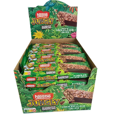 Nestlé Jungly, 30 barritas de chocolate