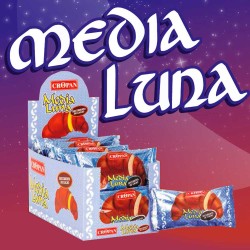 Media Luna Cropan recubierta de cacao, caja de 12 unidades de 50 gr