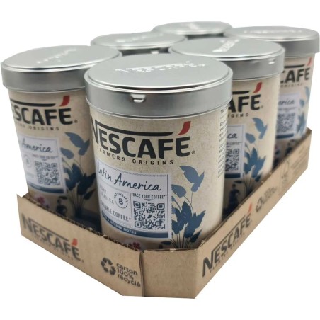 Nescafé Latin America café soluble 6 botes de 90gramos