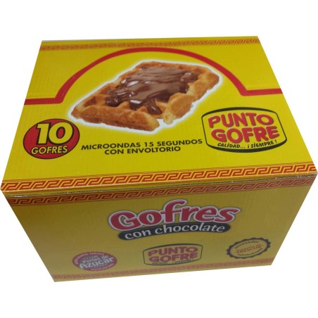 Gofre con chocolate. Punto gofre 140 gr.  con chocolate