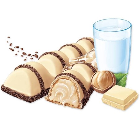 Kinder Bueno White, caja de 30 unidades 2 Barritas 43 gr.