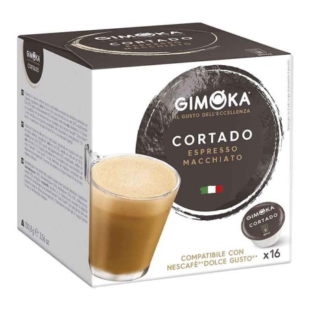 3 cajas de Cortado Gimoka , Dolce Gusto compatible 16 cápsulas