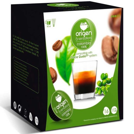 Colombia 100%, 16 cápsulas Origen&Sensations compatibles Dolce Gusto 8435336216146