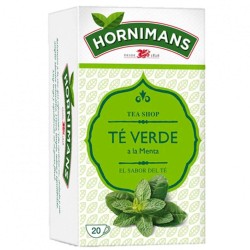 5 cajas de  Té verde a la menta, Hornimans 20 infusiones. 8410091025011